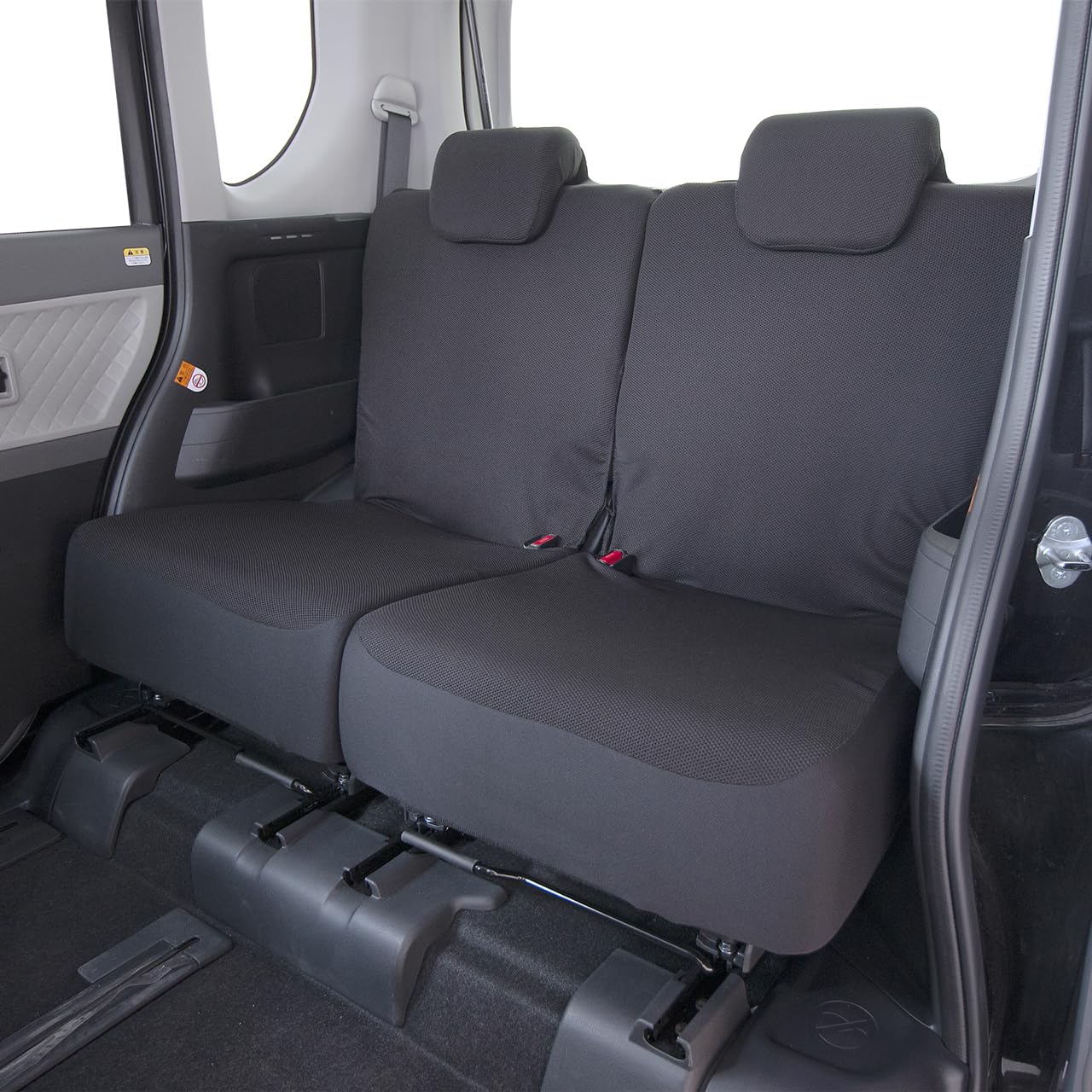 

Nishiki Sangyo Tomboy Seat Stretch Universal Fit for Kei Rear Seats Snug Fully Covers, Water-Repellent, Cars, (Two Covers), Stretch, Fit, чёрный