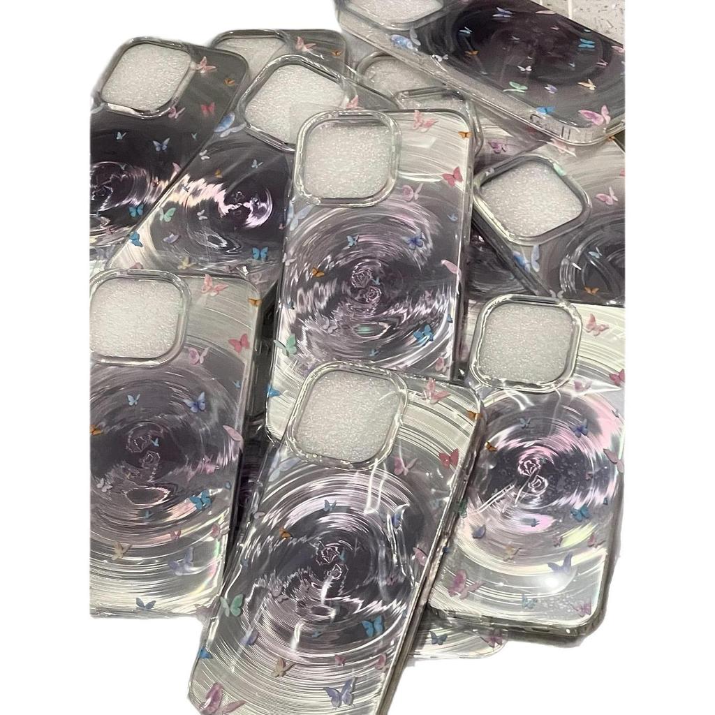 The New Butterfly Sparkling Light Case Is Suitable for The Apple 16promax Light Luxury Phone Case and Iphone15 Protective Case 14
