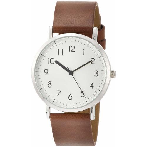

Fieldwork Analog Watch, Fred, Leather Strap, 4-Year Battery Life, Brown, FSC132-3