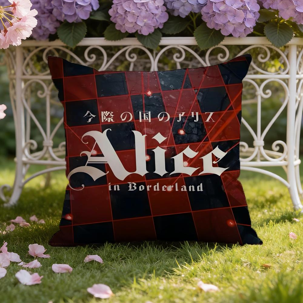Korean TV A-Alice In B-Borderland Cushion Cover Home & Car Dual-Scene Pillow Cover: Reversible for Premium Comfort