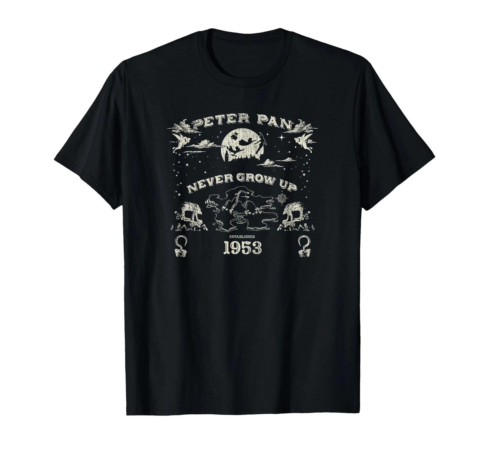 Disney Peter Pan Never Grow Up Collage T-Shirt_ 3XL