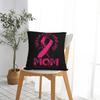 I Wear Pink For My Mom Square Pillow Case Polyester Throw Pillow Breast Cancer Awareness 45*45Cm Pillowcover Home Decor