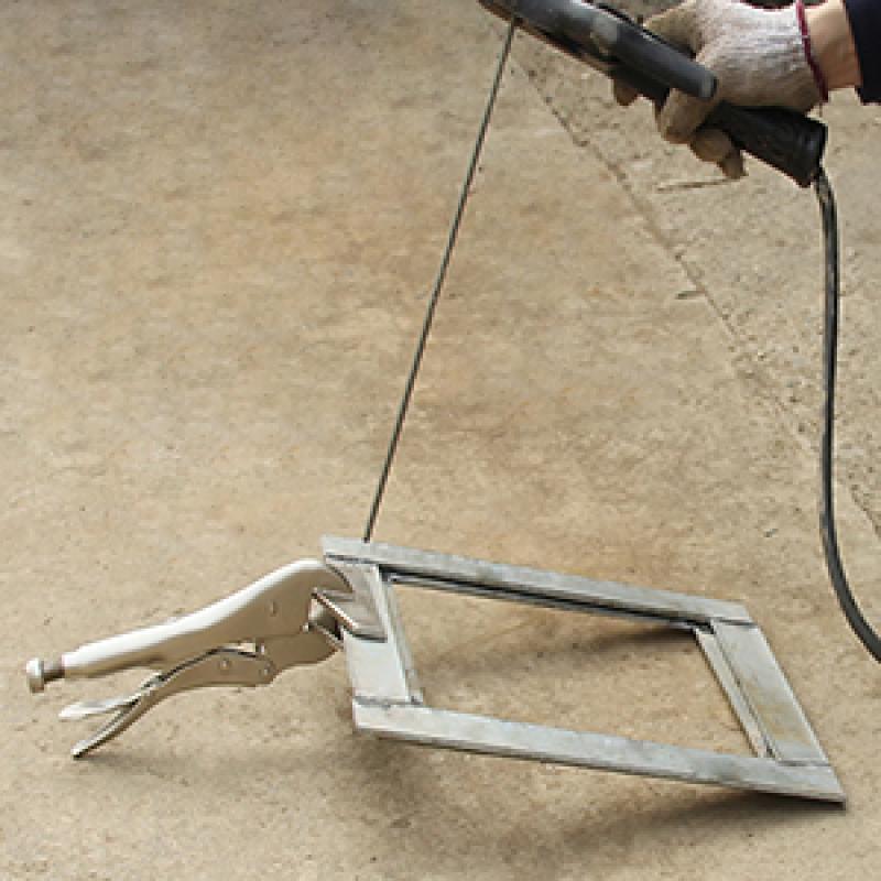 10-Zoll-Blechklemmen Schweißzange Feststellzange Einstellbare Öffnung Flachzange aus Kohlenstoffstahl Handwerkzeuge