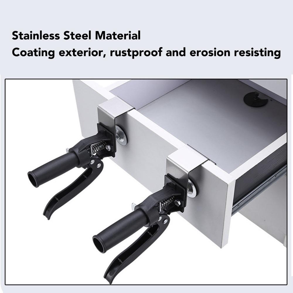 2pcs Stainless Steel Drawer Panel Clamp Quick Release Woodworking Installation Tool  Woodworking