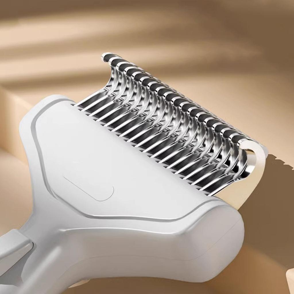 Pet Hair Removal Comb With Stainless Steel Detangler Teeth And Ergonomic Handle For Dog Cats Hair Coat Knots Deshedding