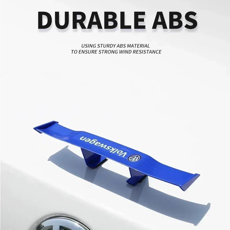 80% Hot Car Tiny Tail Wing Black ABS Mini Rear Wing Spoiler Car Refitting Tool For Volkswagen VW Golf 4 7 MK3 4 7 Touran Polo