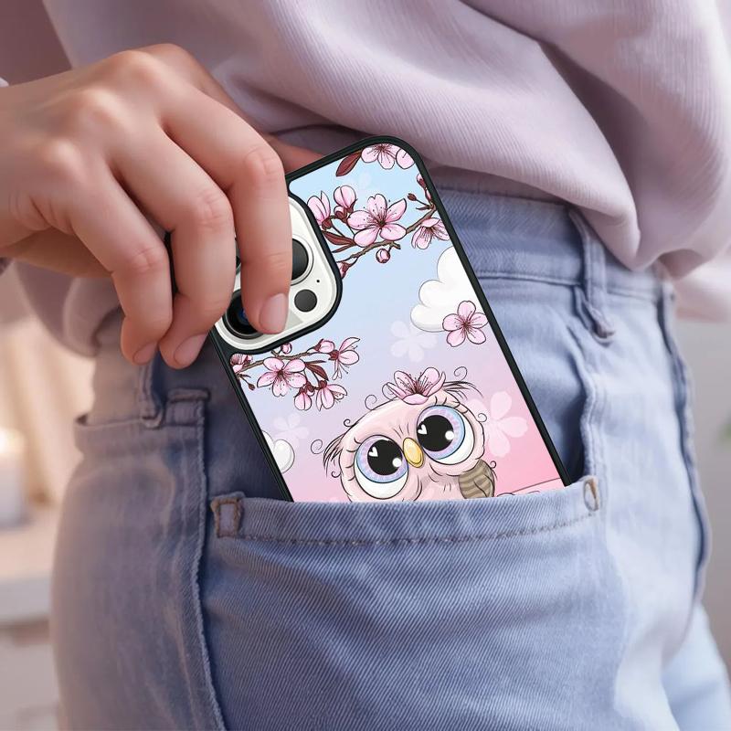Cute Owls Phone Case For iPhone 17 Air 15 16e 14 13 Pro Max Coque 12 11 Pro Max PLUS Cover