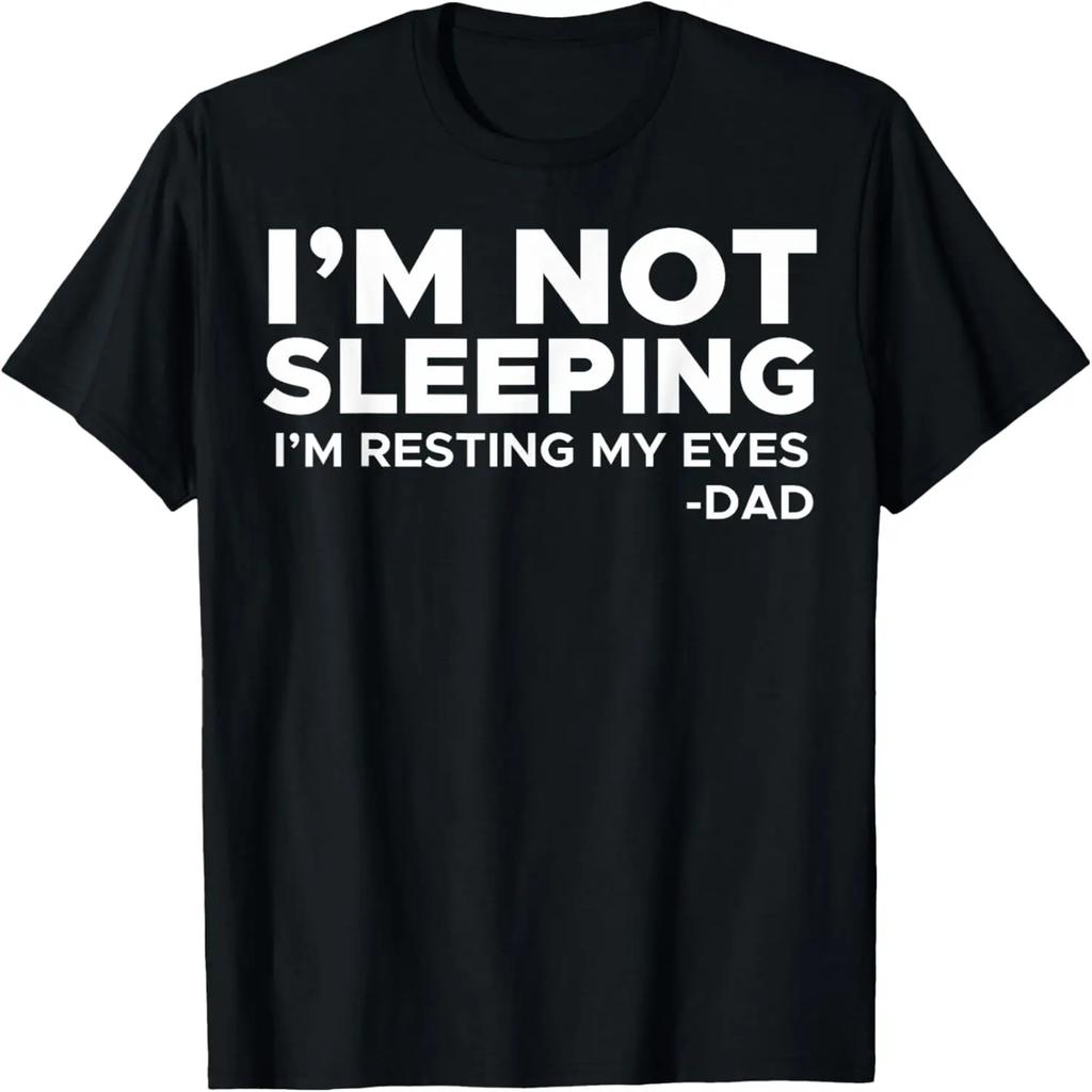 Happy Fathers Day 2021 I'M Not Sleeping Vintage Men's Dad T-Shirt