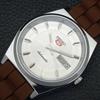 REFURBISHED VINTAGE SEIKO 5 AUTOMATIC JAPAN MENS SILVER DIAL WATCH a434684-2