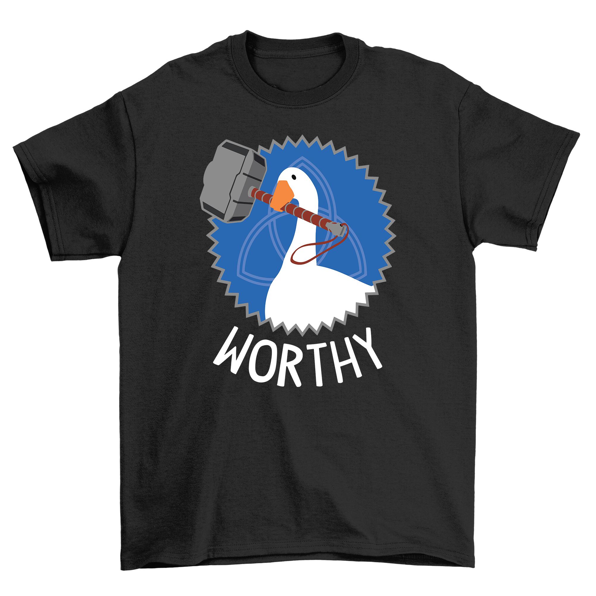 

Worthy Goose Hammer Time Funny T-shirt - 100% Cotton, Unisex Design. For fans of 4XL