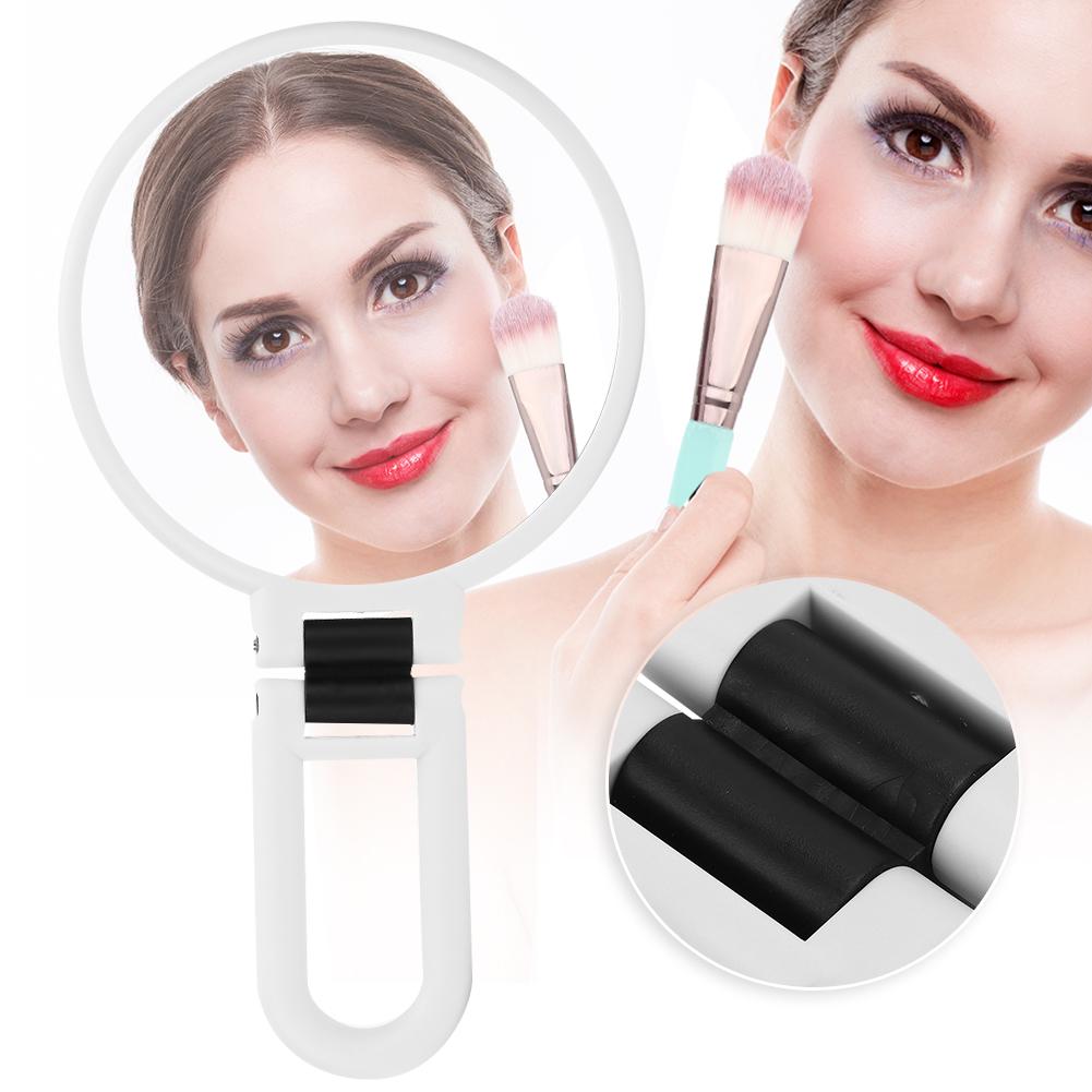 Double-Sided Makeup Mirror Portable 5x Magnifying Folding Cosmetic Mirror for Home Travel Hand Held Makeup Mirror Makeup Mirror
