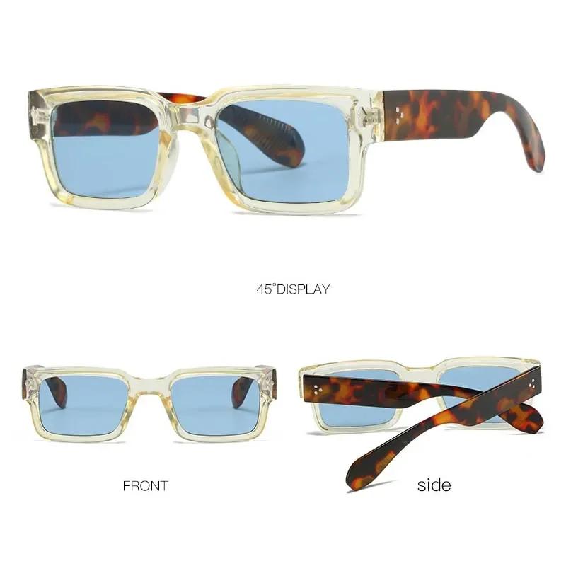 Neue Rechteckige Sonnenbrille Damen Herren Luxusmarke Designer Lässige Sonnenbrille Weiblich Männlich Quadratischer Rahmen Outdoor-Brille