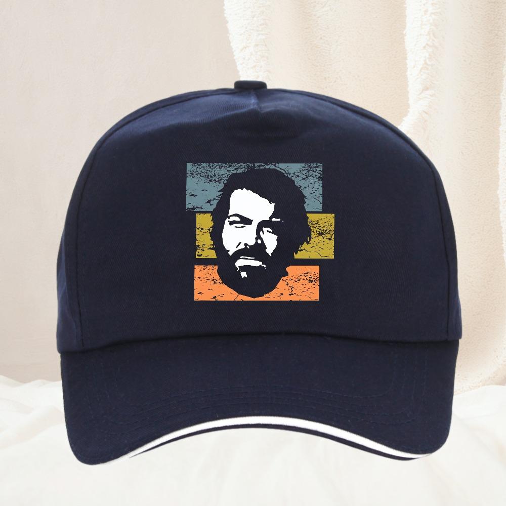 Pekný Unisex Rerro Bud Spencer klobúk Unisex Harajuku Fitness športové klobúky Terence Hill Klobúky Letná TV Harajuku Baseballová čiapka