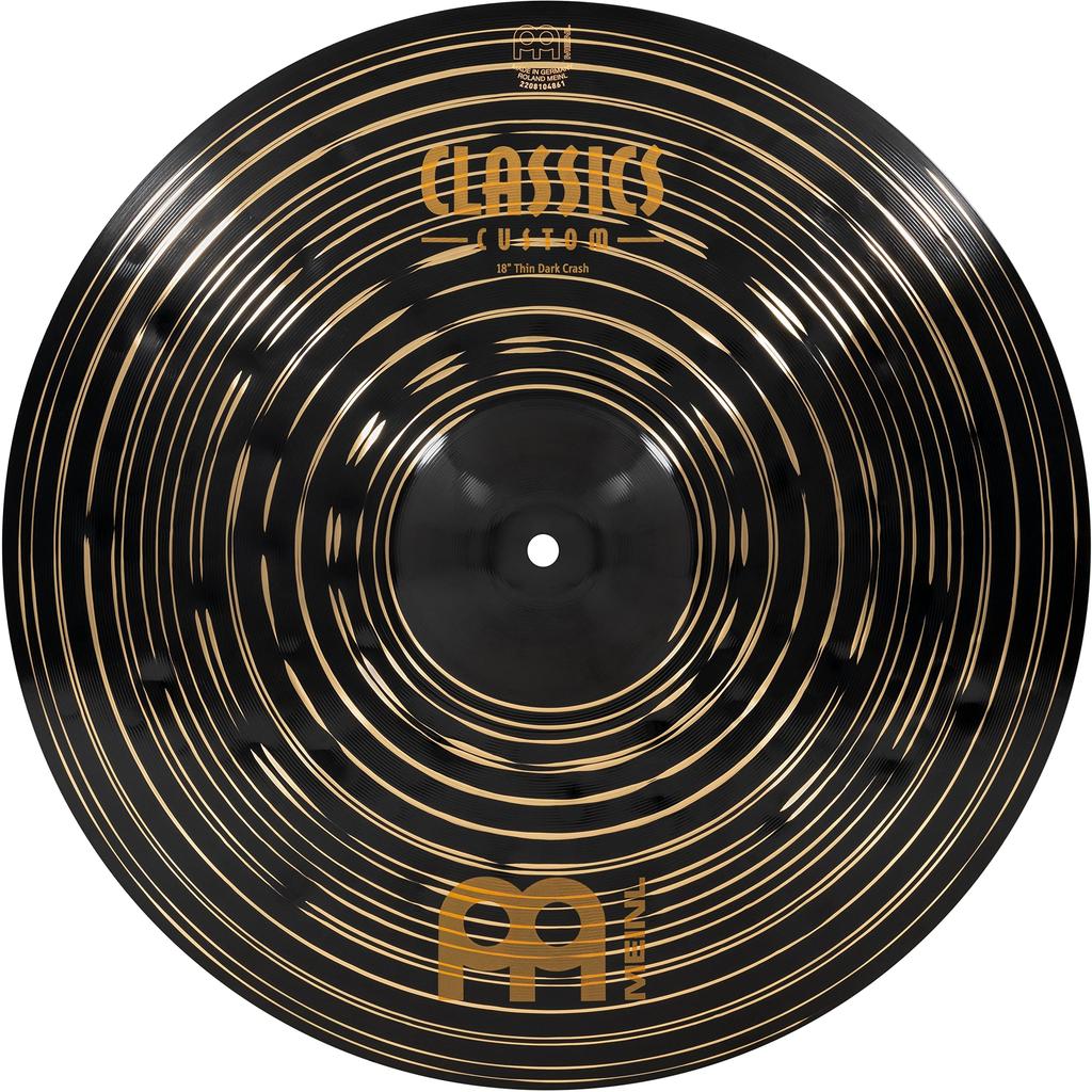 MEINL Cymbals Classics Custom Dark Series Crash Cymbals Thin Dark Crash CC18TDAC 18" []