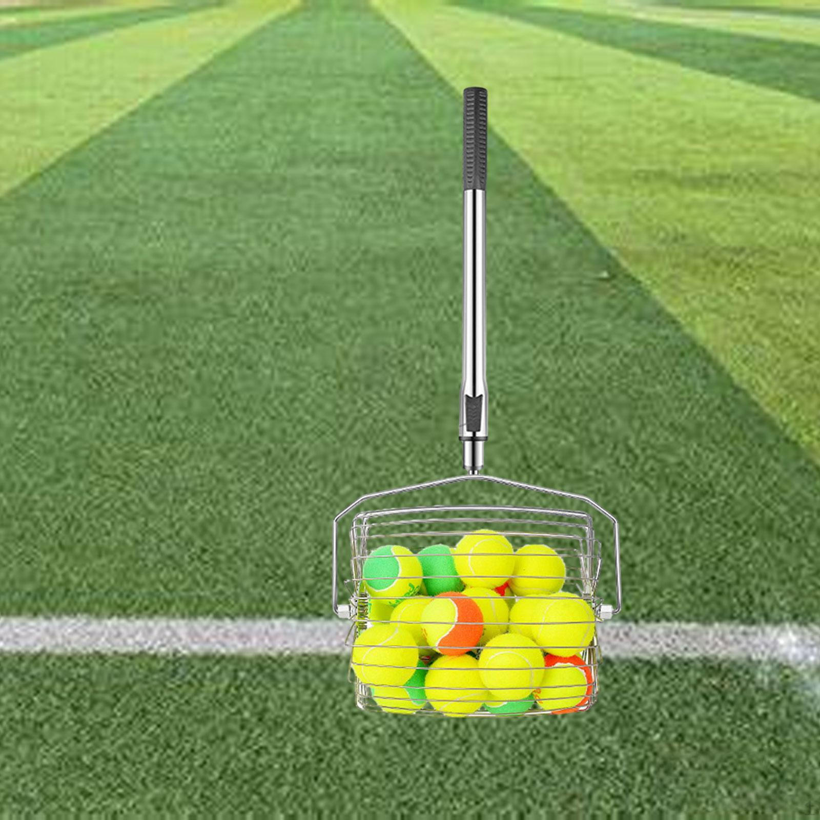 

-Collector Rollers, Fast Roll -pick Up Adjustable Sports Equipment Compact Retriever Tennis Ball hold about 30 balls