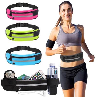 Unisex Koşu Bel Çantası Şişe Tutucu Spor Seyahat Taşınabilir Spor Çantası