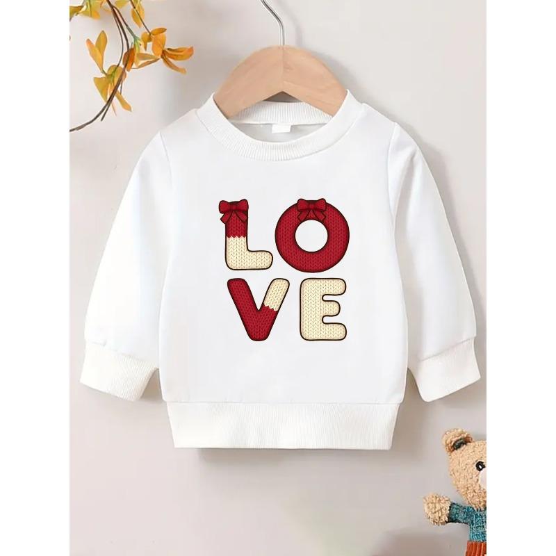European sizes Cute and Fun Printed Pattern, Thin and Versatile Comfortable Round Neck Hoodie for 0-3 Year Old  Kids , Suitable for Outdoor Wear 110