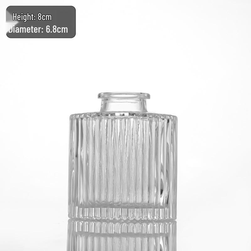 Retro Französisch-Amerikanische Mini-Glasvase für Trockenblumen & Grünzeug