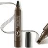 4 Tip Microblading Eyebrow Pen Waterproof Smudge Proof Liquid Brow Pencil With Fork Tip Applicator, Natural Long Lasting Fuller Brows, Cruelty Fr
