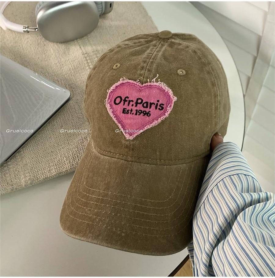 Chic Brown Baseball Cap With Simple Design And Sunshade Function For Women