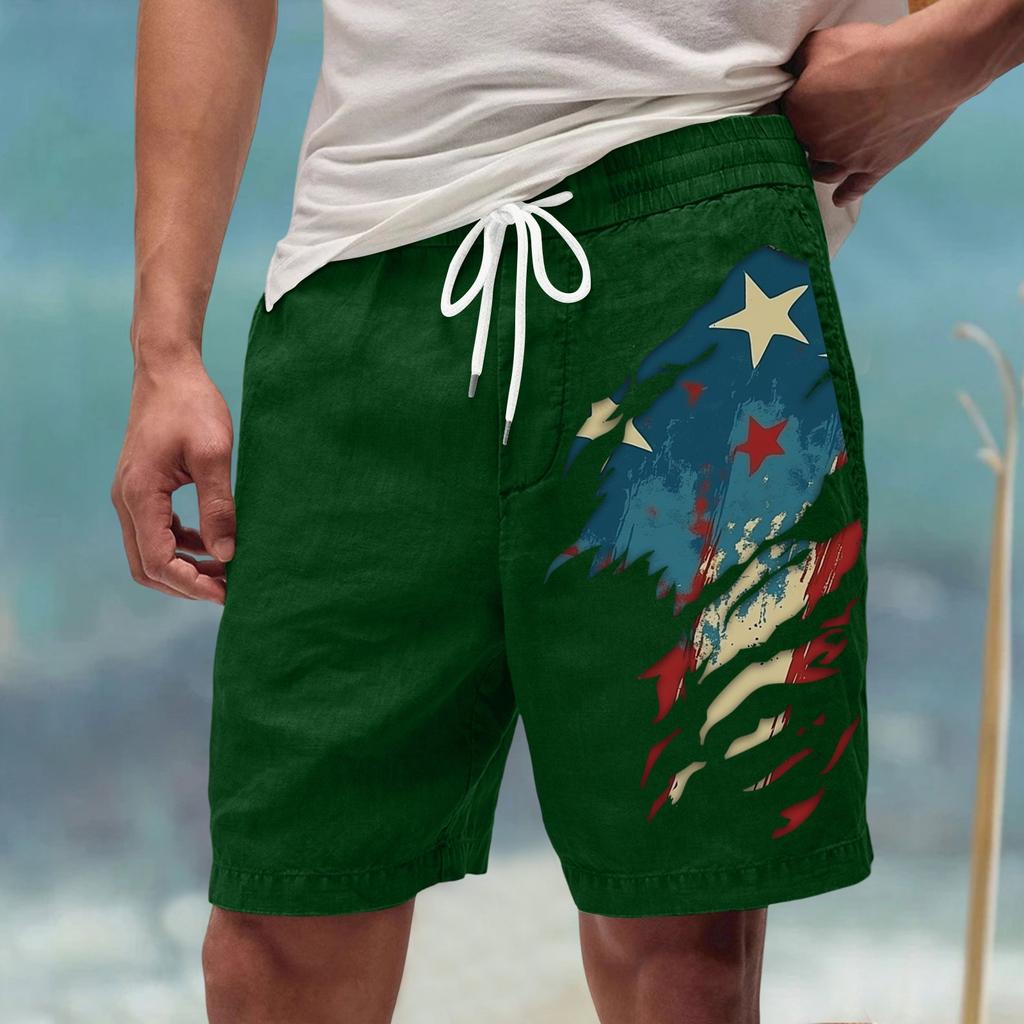 Men's Summer Large Casual Loose Sports Pants Beach Shorts