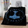 3D Nordic Viking Mythology Symbols Odin Cartoon Plush Flannel Blanket Throw Blanket for Living Room Bedroom Bed Sofa Picnic Kids