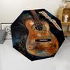 1PC Custom Name Guitar Art Automatic Folding Umbrella Compact Travel Umbrella for Men & Women, Ideal Gift for Christmas, Birthdays, Halloween