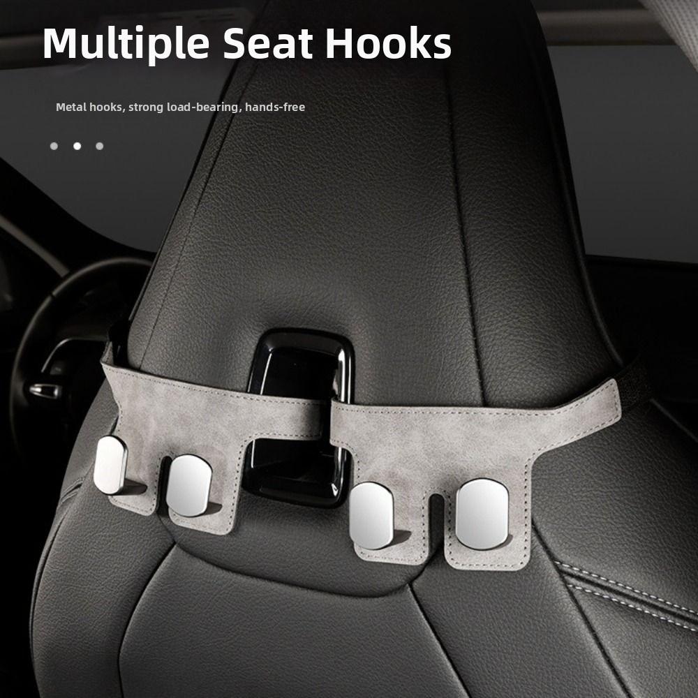 Wear-Resistant Car Headrest Hook High Load-Bearing Auto Back Seat Storage Hook Handbag