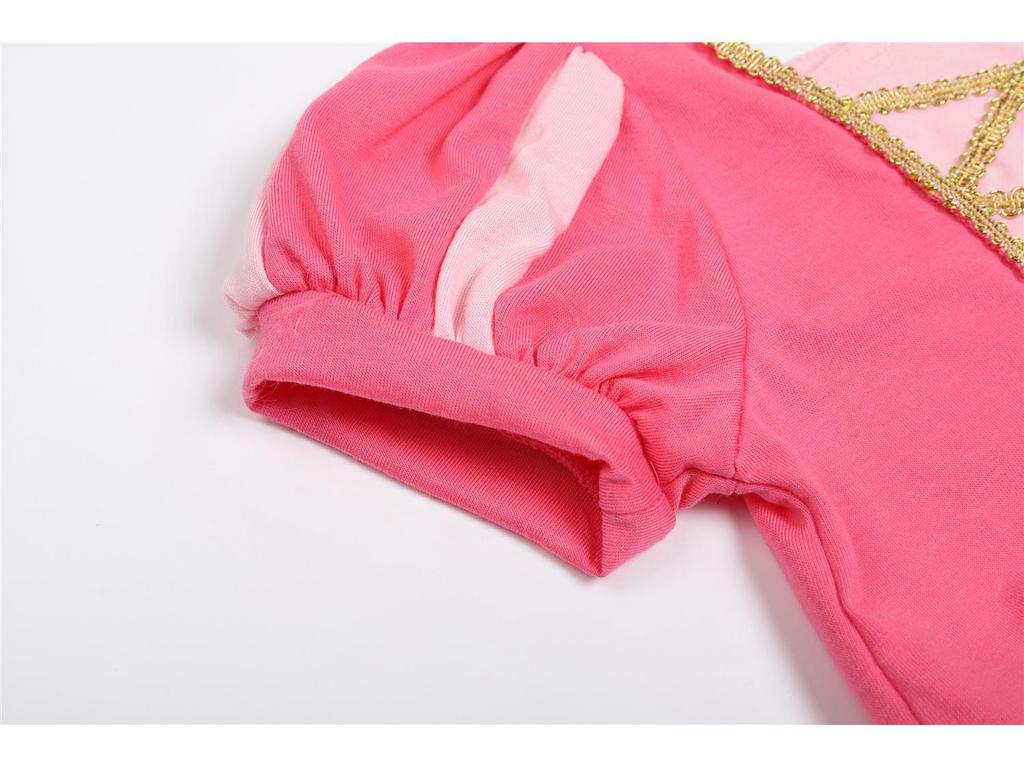 European and American Princess Style Knitted Belle & Cinderella Dress for Girls - Snow White Theme