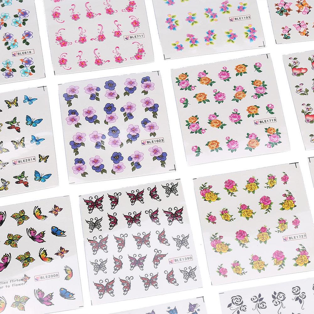 

Знаменитые красивые женские листы, переводные цветы, маникюрный инструмент, наклейки, DIY советы, наклейка, украшения для ногтей