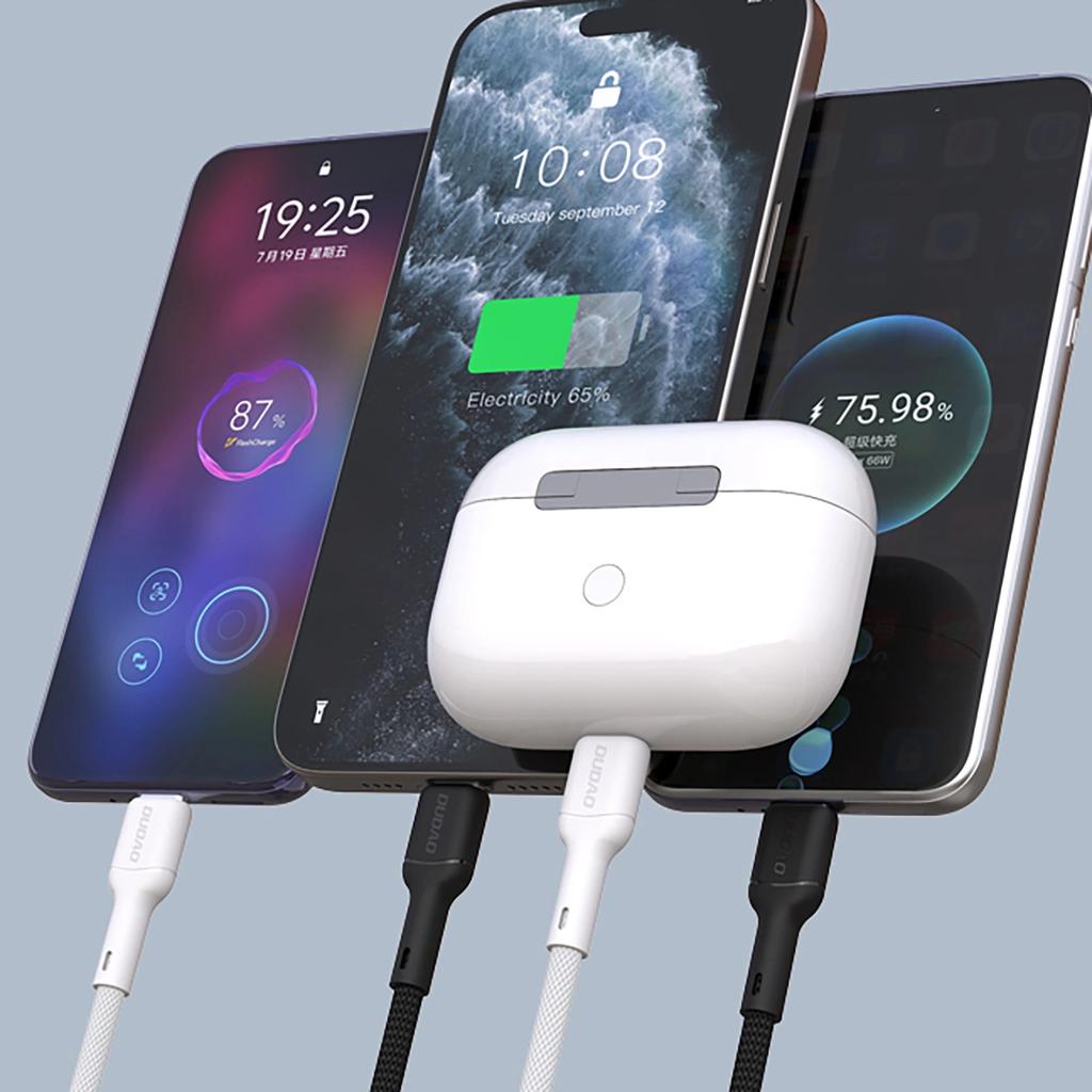Kabel Dudao L9C 65W USB-C - USB-C 1m - Czarny