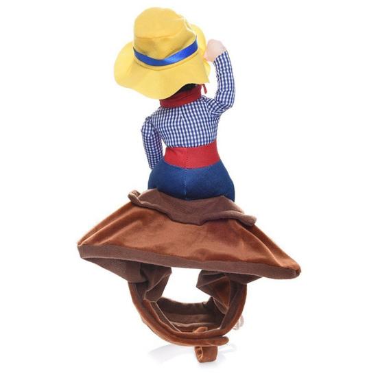 Costume divertente per animali domestici, senza maniche, in cotone, stile cowboy, per cani, accessori per animali domestici