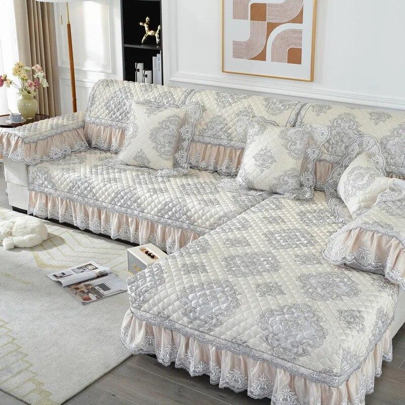 

Universal Jacquard Sofa Cover Four Seasons Non Slip All Inclusive Fabric European Sofa Cushion 70x70cm 1pc