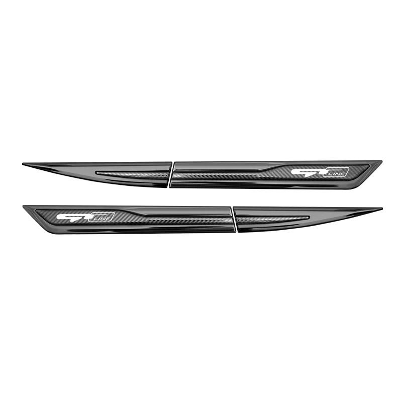 BTNPY1 GT Line Emblem Metal Stickers for Kia K9 Forte Ceed Cerato Rio K3 K5 Car Side Wing Fender Decals Body Exterior Accessories