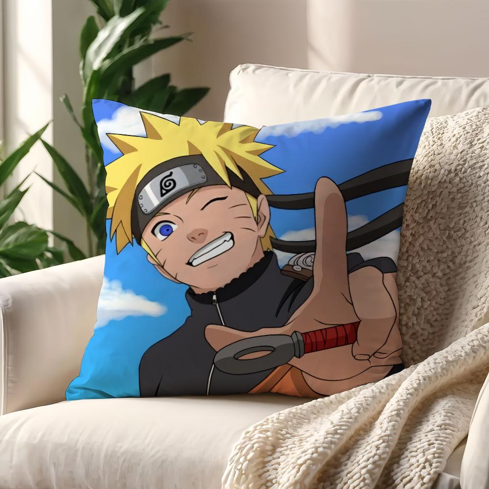 Anime NNarutoO Funny Meme Cushion Cover For Pillow Printing Sofa Decoration Home Car Room Coffee Shop Office Nordic Simplicity