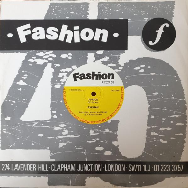 12inch Record AXEMAN - Africa FAD046 Fashion Records 1986 UK Reggae, Ska & Dub Used