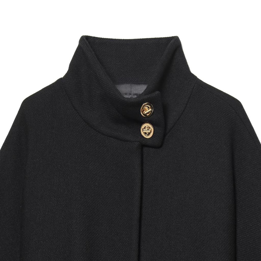New layered decorative wool short coat jacket 9854107