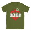 Mens Womens G-Green Day Punk T Shirt Cotton Graphic Printed T-Shirt Band Clothing Outfits