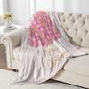 Pink Christmas Tree Printed Blanket for Sofa Bed Travel Camping Living Room Office Conditioning Blanket for All Seasons Gifts