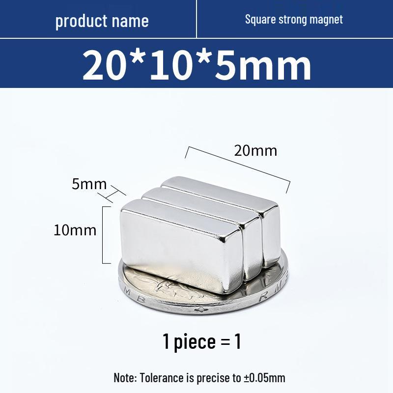 N52 Neodymium Iron Boron Square Magnet – Strong Rare Earth Permanent Magnet