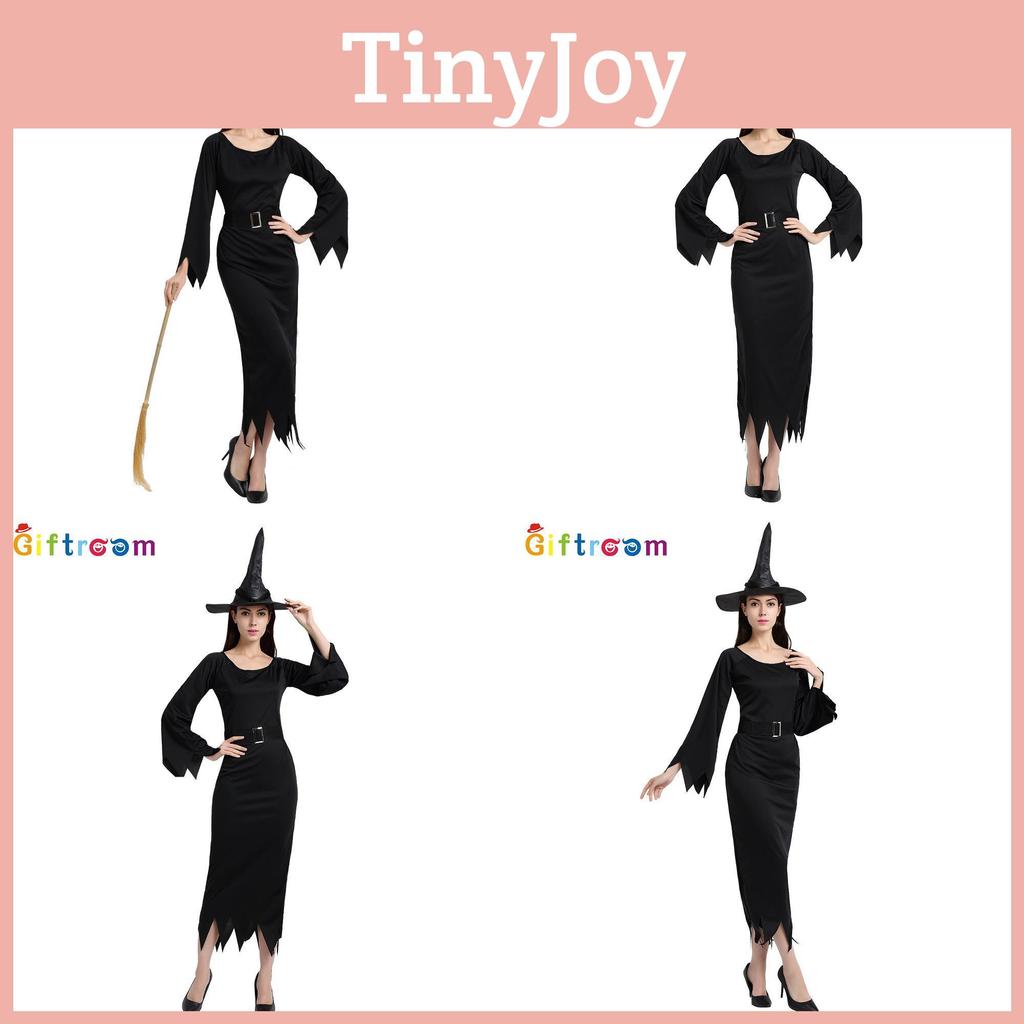 Sensational Black Witch Costume For Women Perfect For Halloween Party Cosplay Events