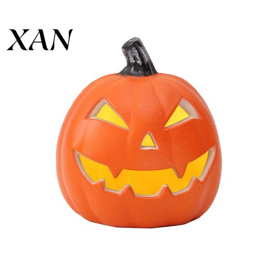 Reusable Pumpkin Lantern LED Battery-Powered Warm Light Halloween Safe Energy-saving Indoor Outdoor Decor Long-lasting