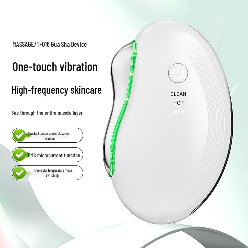 Electric Gua Sha Facial Massager: Microcurrent, Vibration, Heating for Lifting & Firming