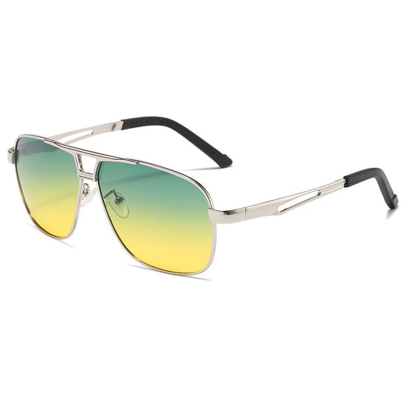 New Men'S Sunglasses Men Photochromic Metal Sun Glasses Driving Fishing Outdoors Day Night Eyewear Uv400