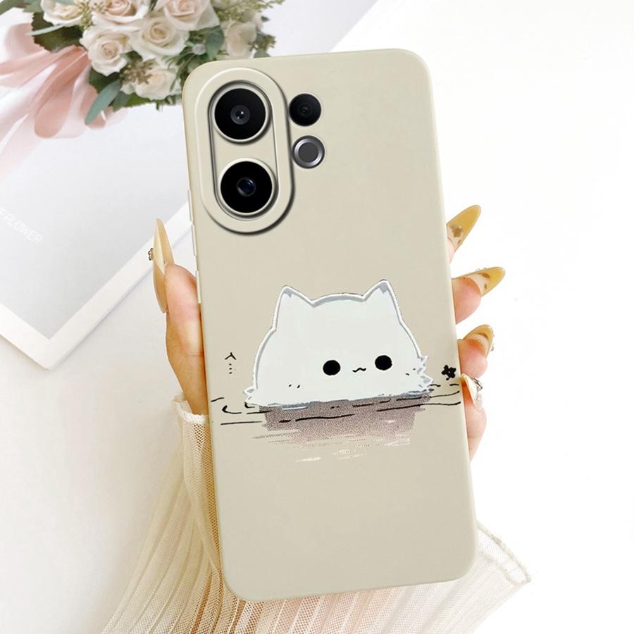 For Vivo V60 Lite v 60 5G Case Rabbit Painted Cover Soft Silicone Matte Phone Case For VivoV60 V 60Lite 4G 5G Cover animal Capa