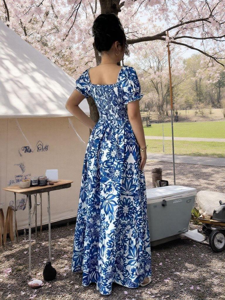 Women's Elegant Fashion Print Long Skirt Dress - New Arrival