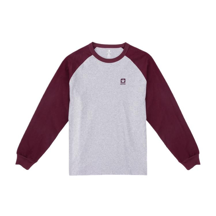 Converse T Shirts Unisex Gray Crew Neck Moderate UCJ438-G59 2XL