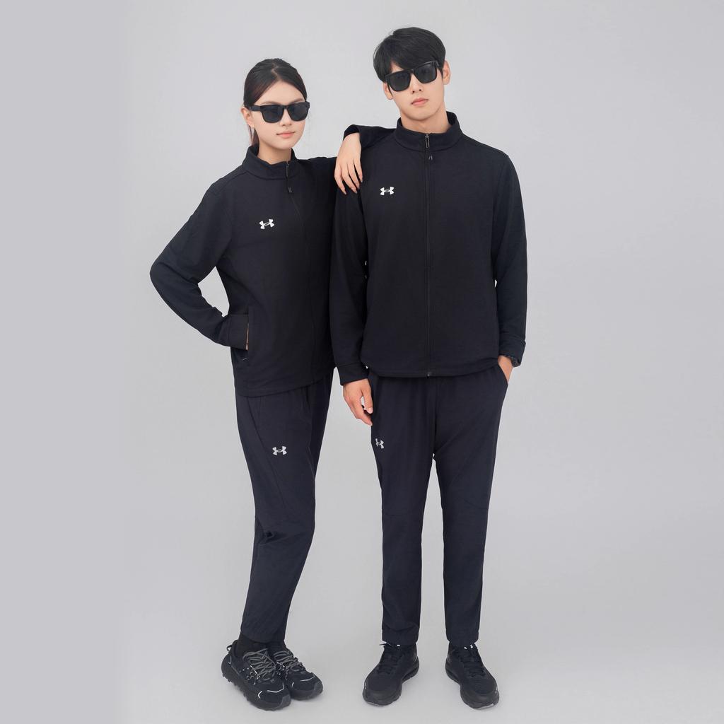 Under Armour Sports Series Womens Training Logo Print Outdoor Casual Sports Zip-Up Jacket Unisex jackets Black 24500402-001