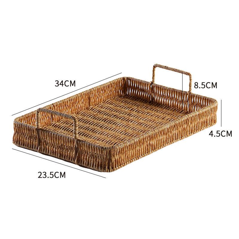 European Style Imitation Rattan Multi-Layer Fruit & Snack Basket