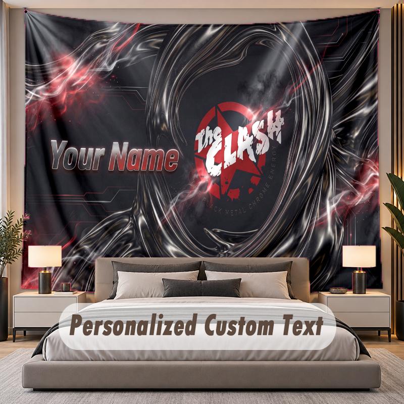 Custom Name Text Tapestry The Cure Personalized Polyester Wall Tapestry For Bedroom And Room